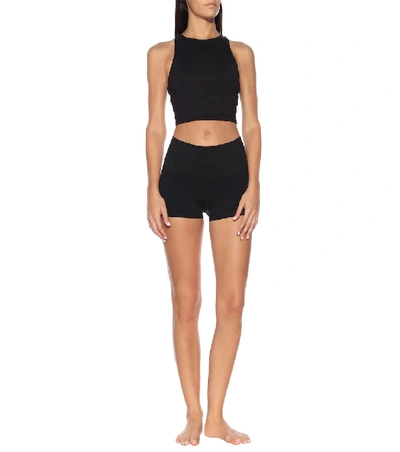 Shop Alo Yoga Airbrush Shorts In Black