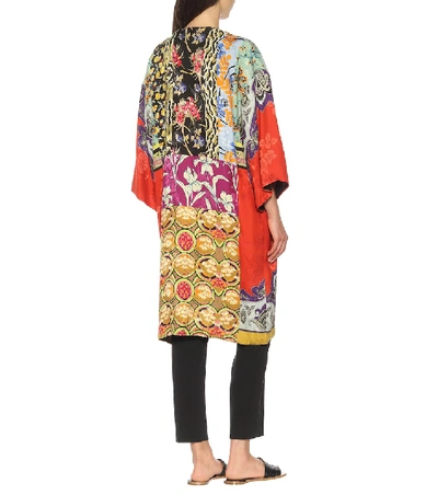 Shop Etro Floral Silk-blend Jacquard Jacket In Multicoloured