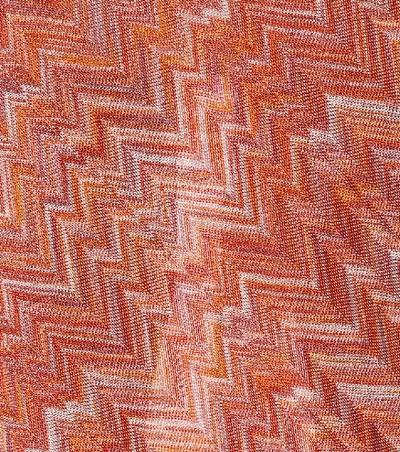 Shop Missoni Crochet Knit Maxi Skirt In Orange