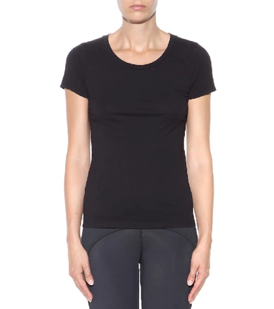Shop Velvet Snoop Cotton Jersey T-shirt In Black