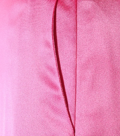 Shop Balenciaga Wide-leg Satin Pants In Pink