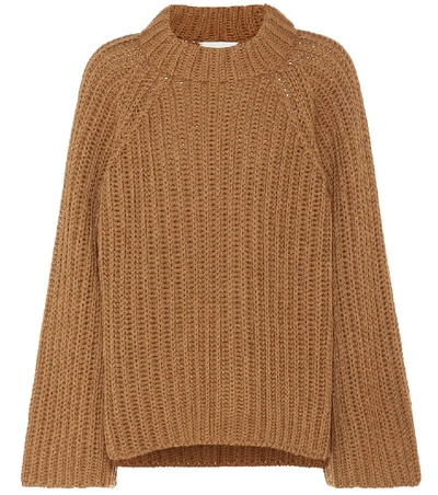 Shop Arje Steph Wool And Silk Sweater In Brown