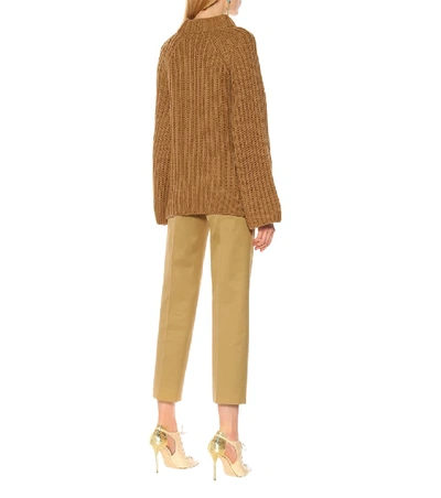 Shop Arje Steph Wool And Silk Sweater In Brown