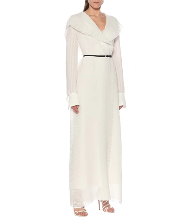 Shop The Row Hania Georgette Maxi Dress In White