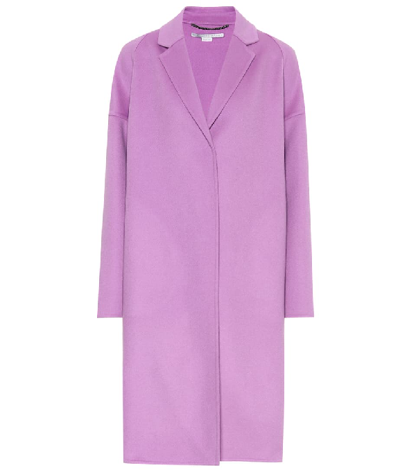 lilac wool coat