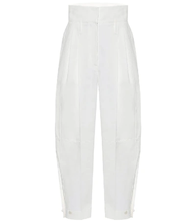 Shop Givenchy High-rise Carrot Pants In White