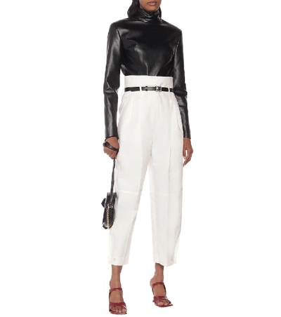 Shop Givenchy High-rise Carrot Pants In White