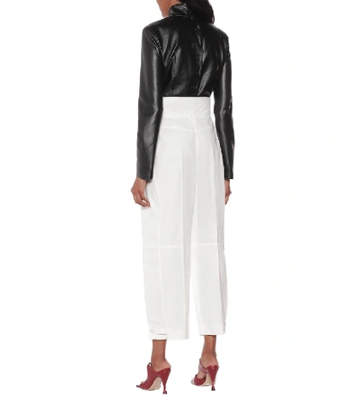 Shop Givenchy High-rise Carrot Pants In White