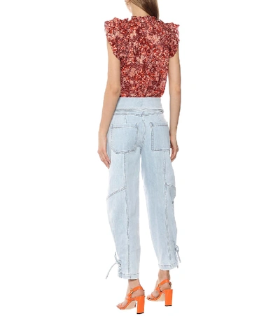 Shop Ulla Johnson Kingston High-rise Carrot Jeans In Blue