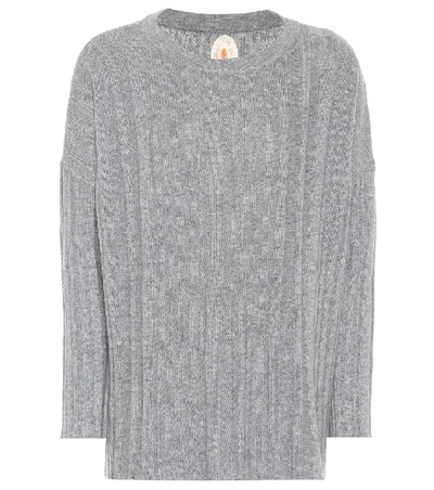 Shop Jardin Des Orangers Ribbed Wool And Cashmere Sweater In Grey