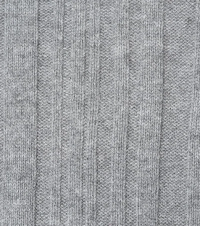 Shop Jardin Des Orangers Ribbed Wool And Cashmere Sweater In Grey