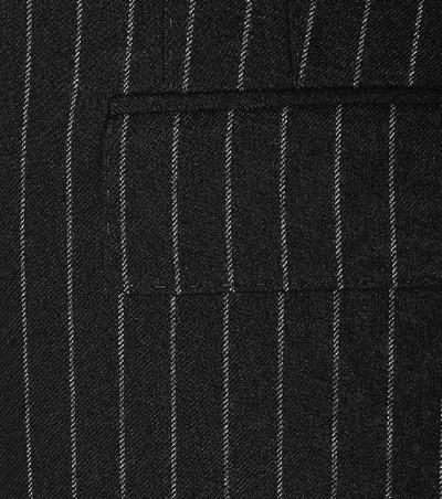 Dolce & Gabbana Pinstriped Single Button Blazer In Black