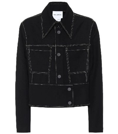 Shop Colovos Wool Jacket In Black