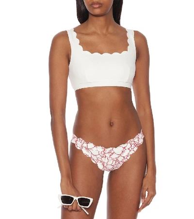 Shop Marysia Antibes Bikini Bottoms In White