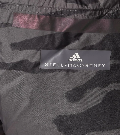 Shop Adidas By Stella Mccartney Run M20 Printed Shorts In Grey