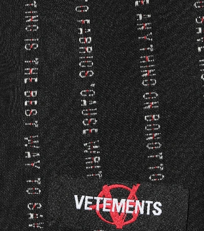 Shop Vetements Stretch-twill Blazer In Black