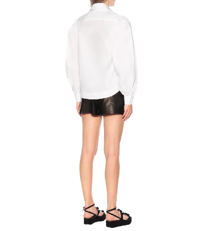 Shop Alaïa Cotton Shirt In White