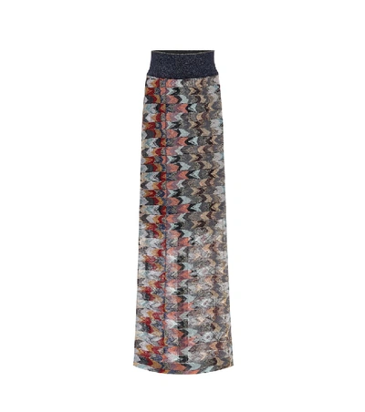 Shop Missoni Metallic Knit Maxi Skirt In Multicoloured