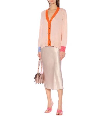 Shop Marni Cashmere Cardigan In Pink