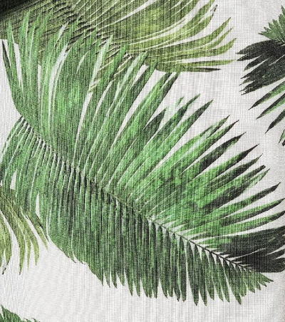 Shop Melissa Odabash Margo Palm-printed Kaftan In Green