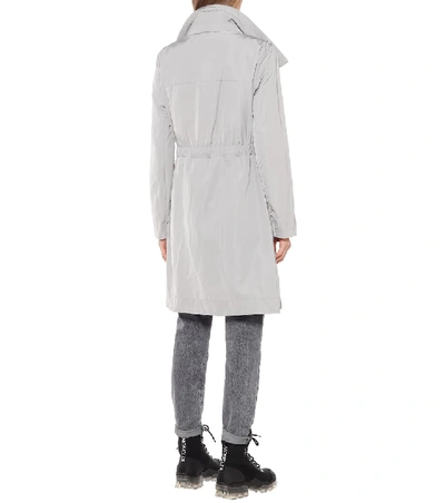 Shop Moncler Malachite Raincoat In Grey