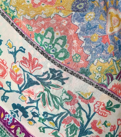 Shop Altuzarra Sade Printed Silk Wrap Dress In Multicoloured