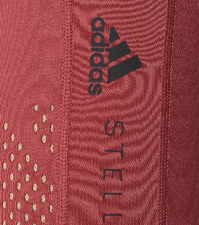 Shop Adidas By Stella Mccartney Train Tight Leggings In Red