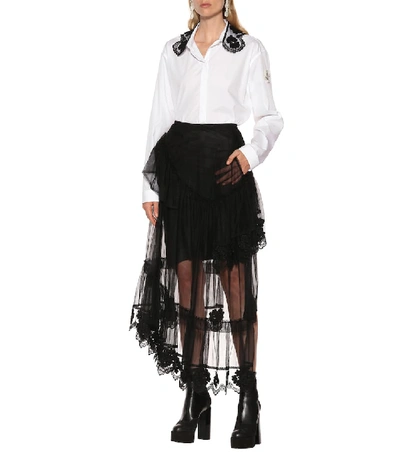 Shop Moncler Genius 4 Moncler Simone Rocha Tulle Skirt In Black