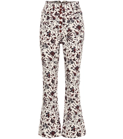 Shop Ulla Johnson Ellis High-rise Cropped Jeans In White