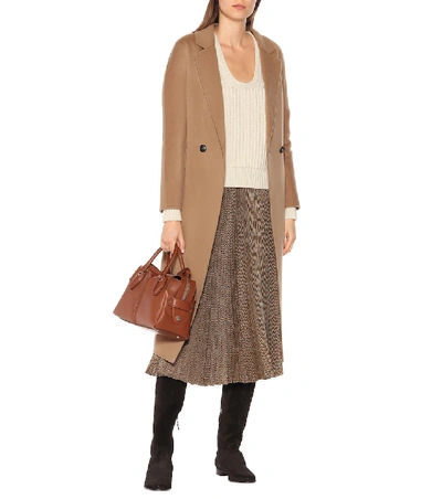 Shop Tod's Wool And Cashmere Sweater In Beige