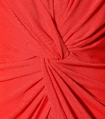 Shop Diane Von Furstenberg Stacia Crêpe Maxi Dress In Red