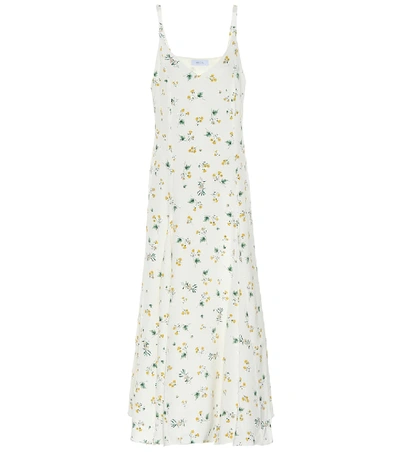 Shop Racil Ava Silk Crêpe Slip Dress In White