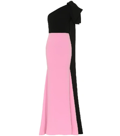 Shop Alex Perry Anderson Crêpe Gown In Pink
