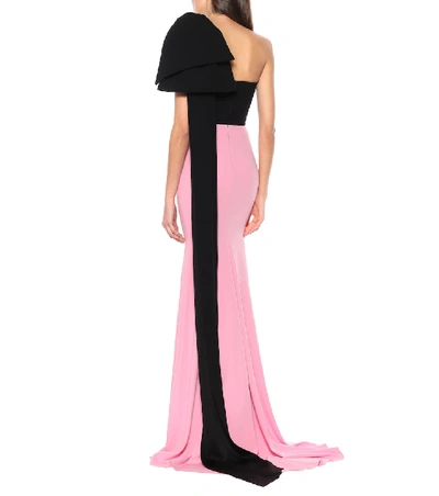 Shop Alex Perry Anderson Crêpe Gown In Pink