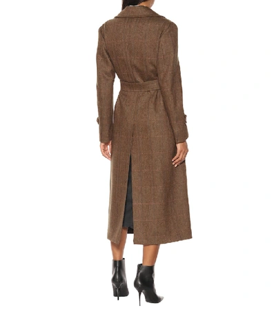 Shop Giuliva Heritage Collection The Christie Wool Trench Coat In Brown