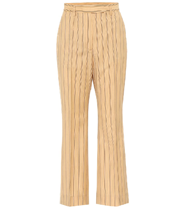 yellow pinstripe pants