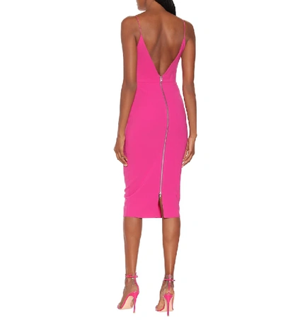 Shop Alex Perry Mercer Crêpe Dress In Pink