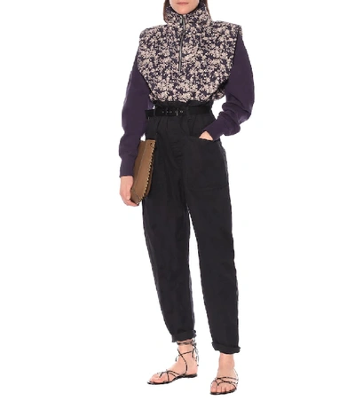 ISABEL MARANT ÉTOILE NAIRA FLORAL COTTON-BLEND SWEATSHIRT P00438410