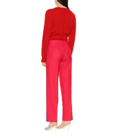 Shop The Row Lada Wool Pants In Red