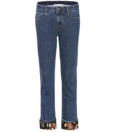 Shop Stella Mccartney Cropped Jeans In Blue