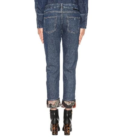 Shop Stella Mccartney Cropped Jeans In Blue