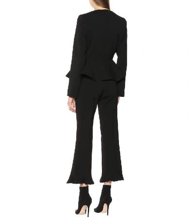 Shop Stella Mccartney Stretch Wool Jacket In Black