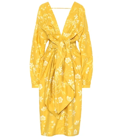 Shop Johanna Ortiz San Bernardo Del Viento Dress In Yellow