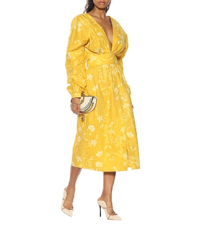 Shop Johanna Ortiz San Bernardo Del Viento Dress In Yellow