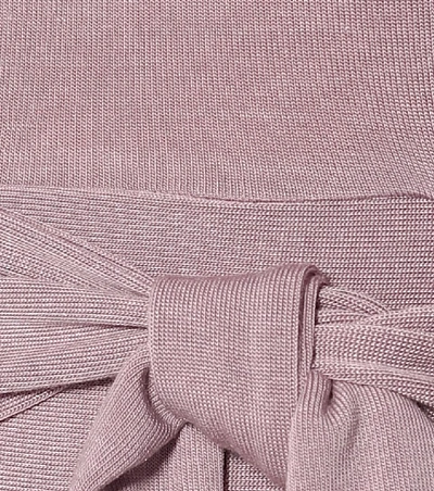 Shop Alo Yoga Barre Tie-front Top In Purple