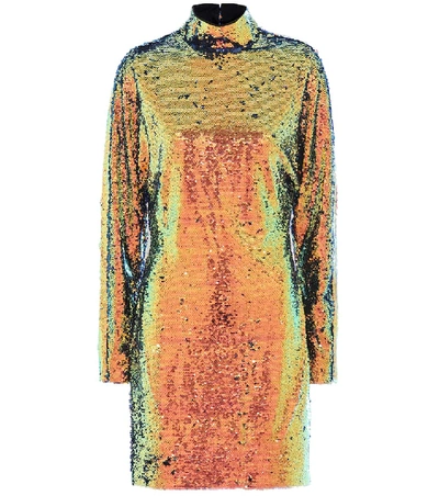 Shop Rta Ansel Sequined Minidress In Multicoloured