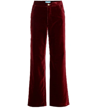 Shop M.i.h. Jeans Paradise Velvet Pants In Red