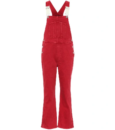 Shop 3x1 Rose Denim Overalls In Red