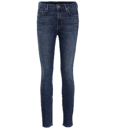 Shop Mother Looker High-rise Skinny Jeans In Blue