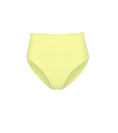 Shop Jade Swim Bound High-rise Bikini Bottoms In Yellow